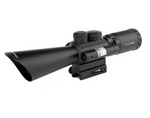 3.5-10X40 RIFLE SCOPE WITH RED LASER