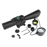 3.5-10X40 RIFLE SCOPE WITH RED LASER