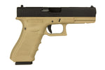 E&C GLOCK 19X GAS BLOWBACK GEL BLASTER PISTOL – TAN and BLACK