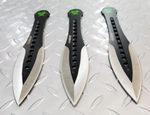 Zombie Throwing Knife 3pc Set - Black